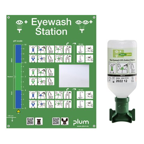 Solution Saline - Lave-oeil Station Rinçage Oculaire PLUM