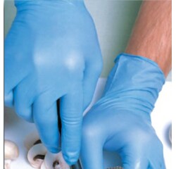 Gants de protection souples - Nitrile non poudré - Boite de 100 ex