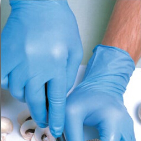 Gants de protection souples - Nitrile non poudré - Boite de 100 ex