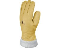 Gants de protection thermique EPI - Cuir bovin fourré polyester  - Taille 8