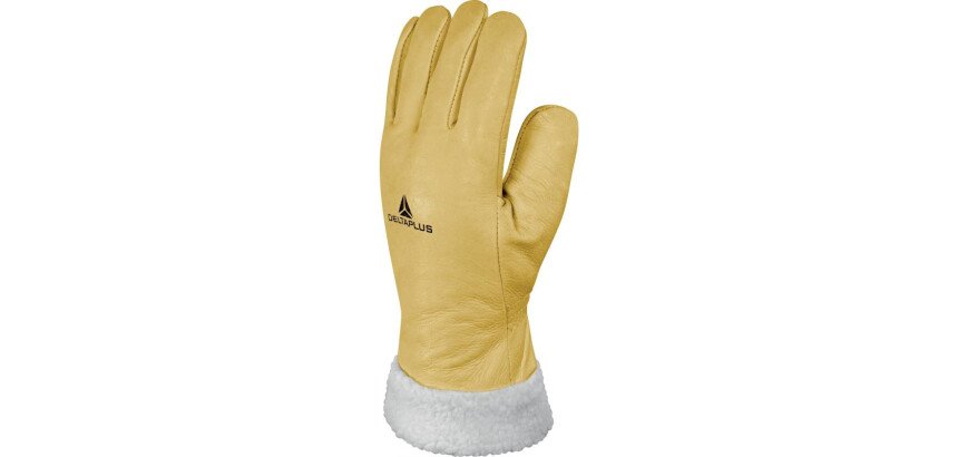 Gants de protection thermique EPI - Cuir bovin fourré polyester  - Taille 10