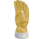 Gants de protection thermique EPI - Cuir bovin fourré polyester  - Taille 10