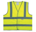 Gilet de sécurité ECO+ jaune fluo bandes réfléchissantes  - XL