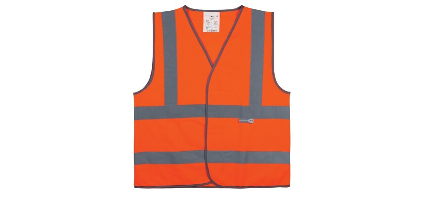 Gilet de sécurité - Orange à 4 bandes rétroréfléchissantes  - XL