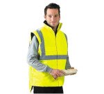 Gilet de sécurité EPI - Jaune fluo avec bandes rétro-réfléchissantes