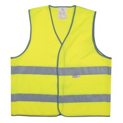 Gilet sécurité - Jaune fluo 2 bandes rétroréfléchissantes  - M
