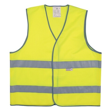 Gilet sécurité - Jaune fluo 2 bandes rétroréfléchissantes  - M