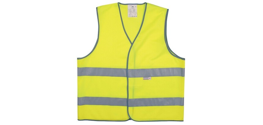 Gilet de sécurité ECO+ jaune fluo, 2 bandes EN ISO 20471 Classe 2  - L