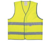 Gilet sécurité - Jaune fluo 2 bandes rétroréfléchissantes  - L