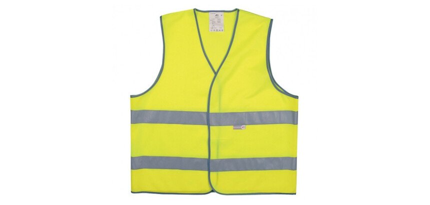 Gilet de sécurité éco+ - 2 bandes jaunes rétro-réfléchissantes