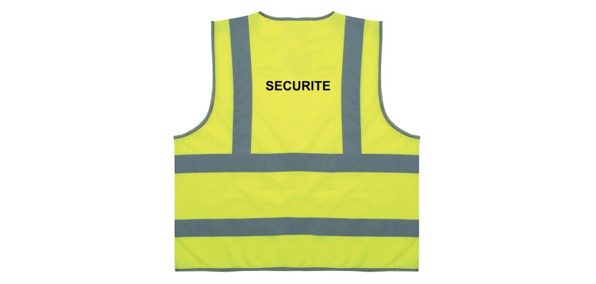 Gilet de sécurité ECO+ jaune fluo bandes réfléchissantes  - L