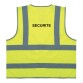 Gilet de sécurité EPI - 4 bandes jaunes fluo rétroréfléchissantes  - XL
