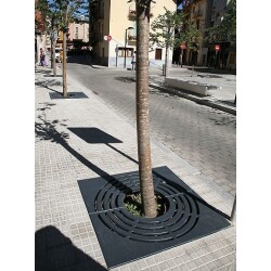 Grille d'arbre - Taulat - Compatible Normes PMR - Acier  - 795 x 795 mm