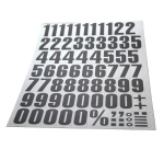 Kit - Chiffres magnétiques prédécoupés A4 - Fond jaune ou blanc