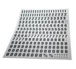 Kit - Chiffres magnétiques prédécoupés A4 - Fond jaune ou blanc