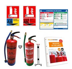 Kit extincteur de Type 0 pour Hébergement et ERP - Incendie