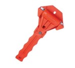 Marteau de sécurité brise-vitre - Support plombable - 165 x 68 mm