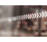 Vitrophanie - Bandes de signalisation flèches - 5 cm x 10 m