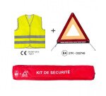 Kit Sécurité - Gilet Haute Visibilité + Triangle - Polyester