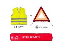 Kit Sécurité - Gilet Haute Visibilité + Triangle - Polyester
