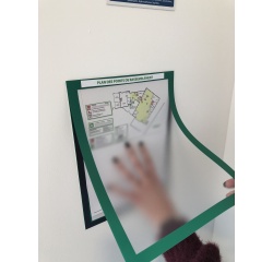 Porte-doc magnétique - Affichage points rassemblement - A4