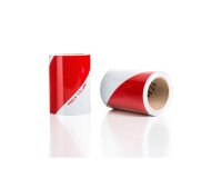 Bandes signalisation - Chrevons rouge/blanc - 140 mm x 9 m  - 9 m
