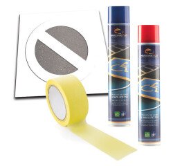 Pochoir marquage sol - Stationnement interdit - Kit complet