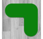 Marquage au sol - Angle adhésif - 180 x 80 mm - Coloris divers  - Vert