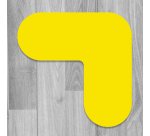 Marquage au sol - Angle adhésif - 180 x 80 mm - Coloris divers  - Rouge