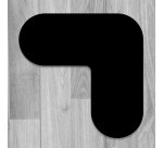 Marquage au sol - Angle adhésif - 180 x 80 mm - Coloris divers  - Bleu