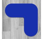 Marquage au sol - Angle adhésif - 180 x 80 mm - Coloris divers  - Noir