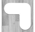 Marquage au sol - Angle adhésif - 180 x 80 mm - Coloris divers  - Vert