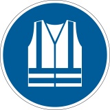 Marquage au sol - Gilet de sécurité obligatoire