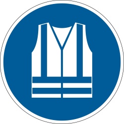 Marquage au sol - Gilet de sécurité obligatoire