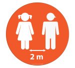 Marquage au sol – Disque adhésif sécurité – Diamètre 300 mm