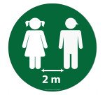 Marquage au sol – Disque adhésif sécurité – Diamètre 300 mm