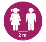 Marquage au sol – Disque adhésif sécurité – Diamètre 300 mm