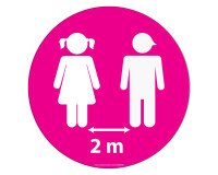 Marquage au sol – Disque adhésif sécurité – Diamètre 300 mm  - Violet