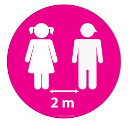 Marquage au sol – Disque adhésif sécurité – Diamètre 300 mm