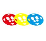 Autocollant sol - Distances sociales 47 cm - PVC adhésif  - Bleu