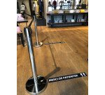 Marquage au sol adhésif - Merci de patienter - 700x100mm