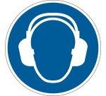 Panneau de sécurité 'Porter un casque anti-bruit'