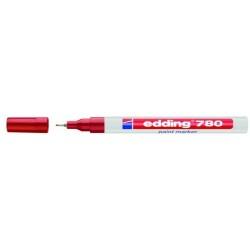 Marqueur Multi-Surface - Marquage Fin et Précis - 0,8 mm - Encre Laquée Indélébile  - Rouge