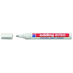 Marqueur Permanent EDDING® 8750 - Multisurface avec pointe ogive  - Blanc
