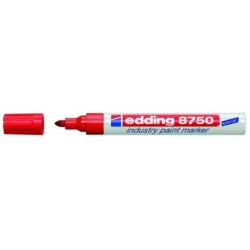 Marqueur Permanent EDDING® 8750 - Multisurface avec pointe ogive  - Rouge