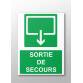 Panneau évacuation - Sortie de Secours - 300x250 mm