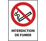 Panneau Interdiction de fumer - Universel - P002 - ISO 7010