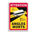Autocollants poids lourds - Danger Angles Morts - Lot de 3 ex