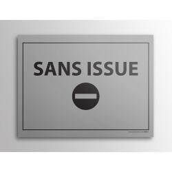 Plaque gravée sans issue