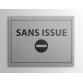 Plaque Interdiction - Gravée Sans Issue - Gravoply® - 10x14 cm  - Blanc
